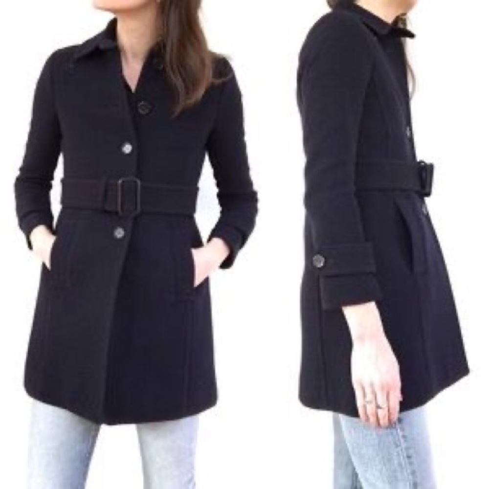 J Crew slim double cloth coat sz12